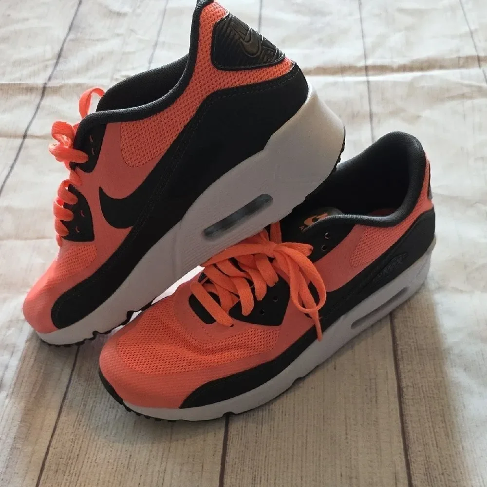 Nike Orange and Black Sneakers with Athletic Design